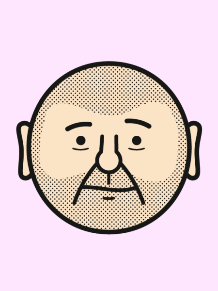 character head design vektor illustration von tinygraphy