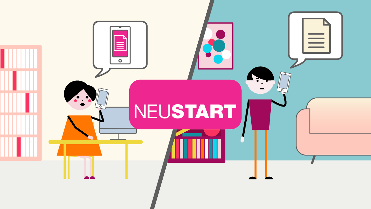 Erklärvideo für Neustart App Teaser Bild