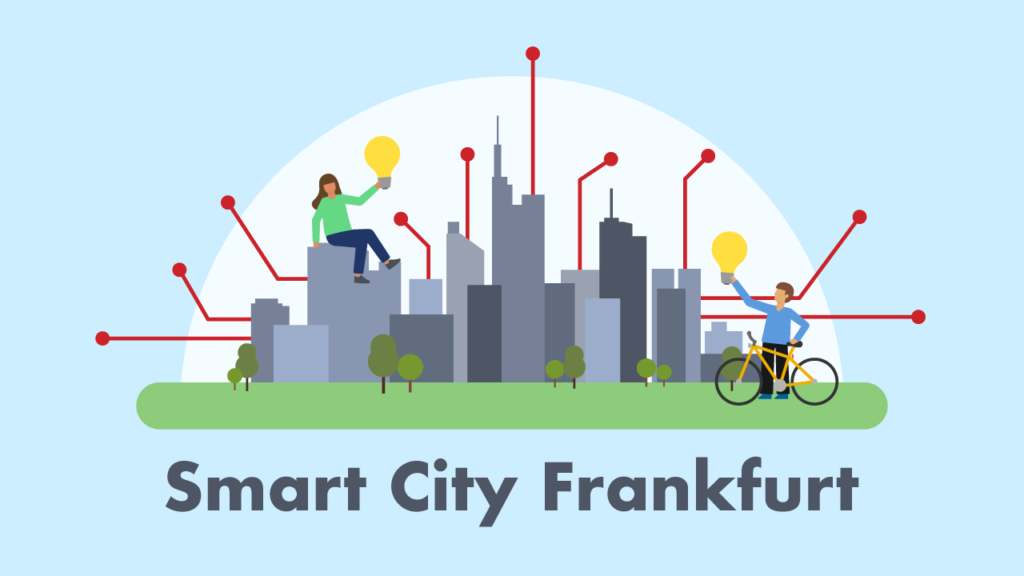 illustration für erklärvideo smart city frankfurt.